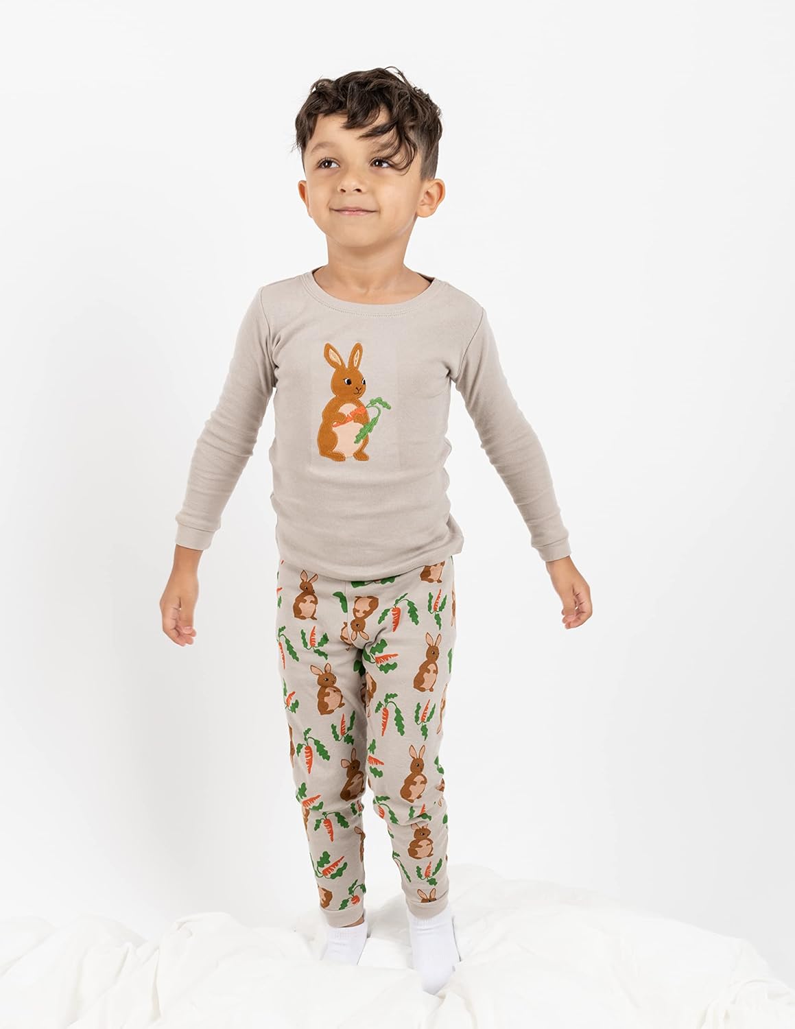 Leveret Kids Pajamas Boys Girls Christmas Prints 2-Piece Pajama Set