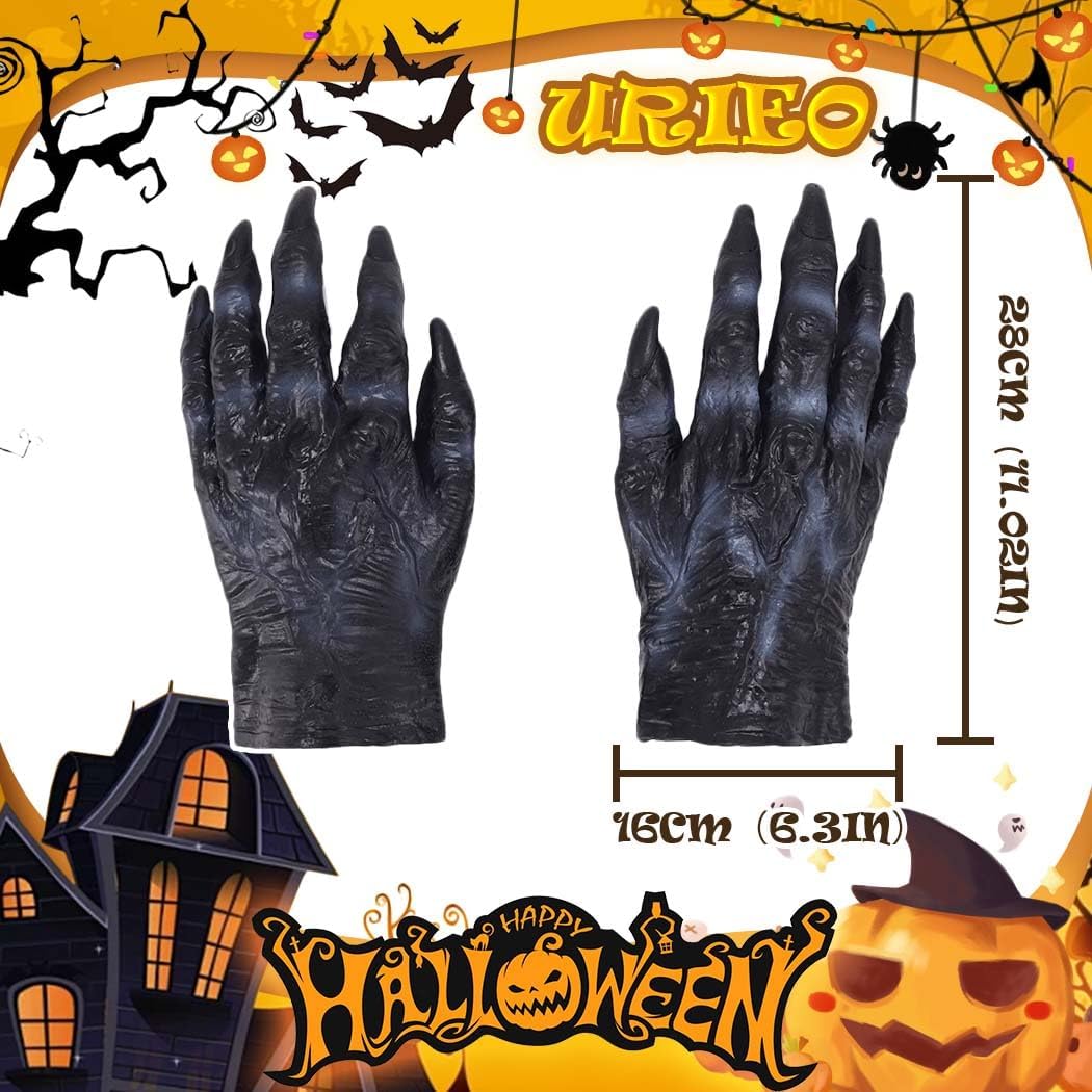 Halloween Costume Gloves Trick-or-Treat Accessories for Adults