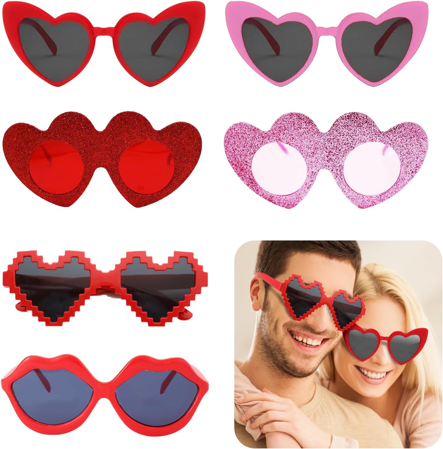 Valentines Eye-catching Heart Sunglasses