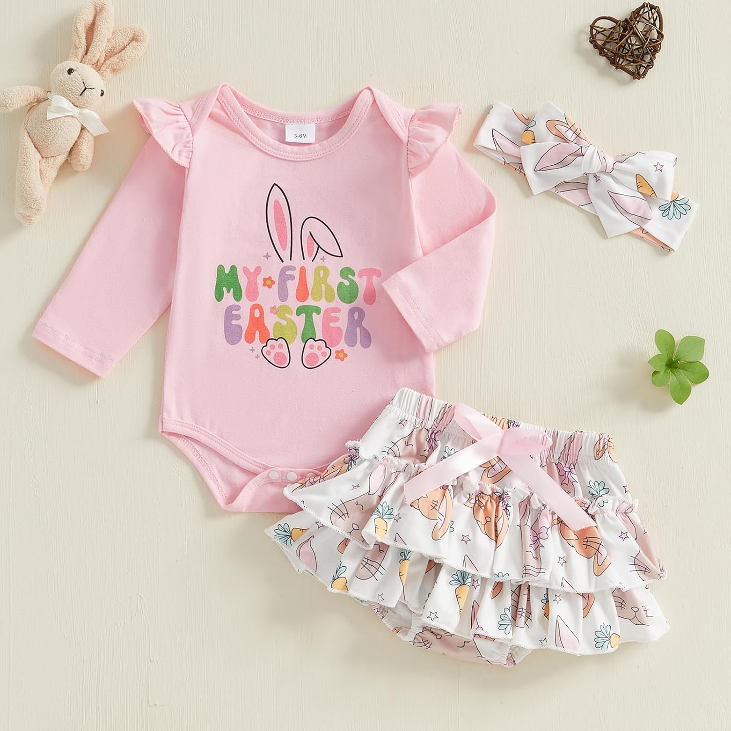 Gueuusu My First Easter Baby Girl Outfit Set
