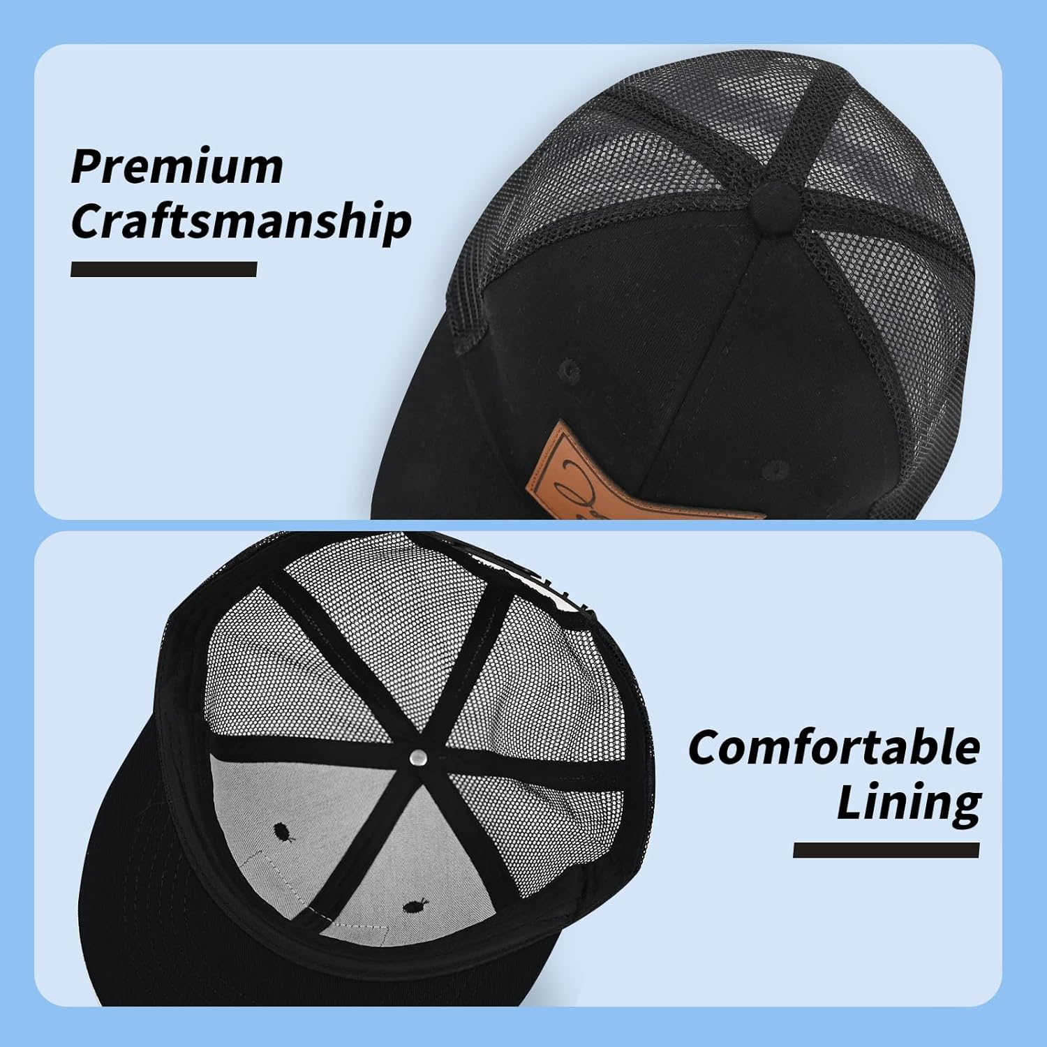 Evulum Custom Baseball Cap for Kids Personalized Snapback Trucker Hats
