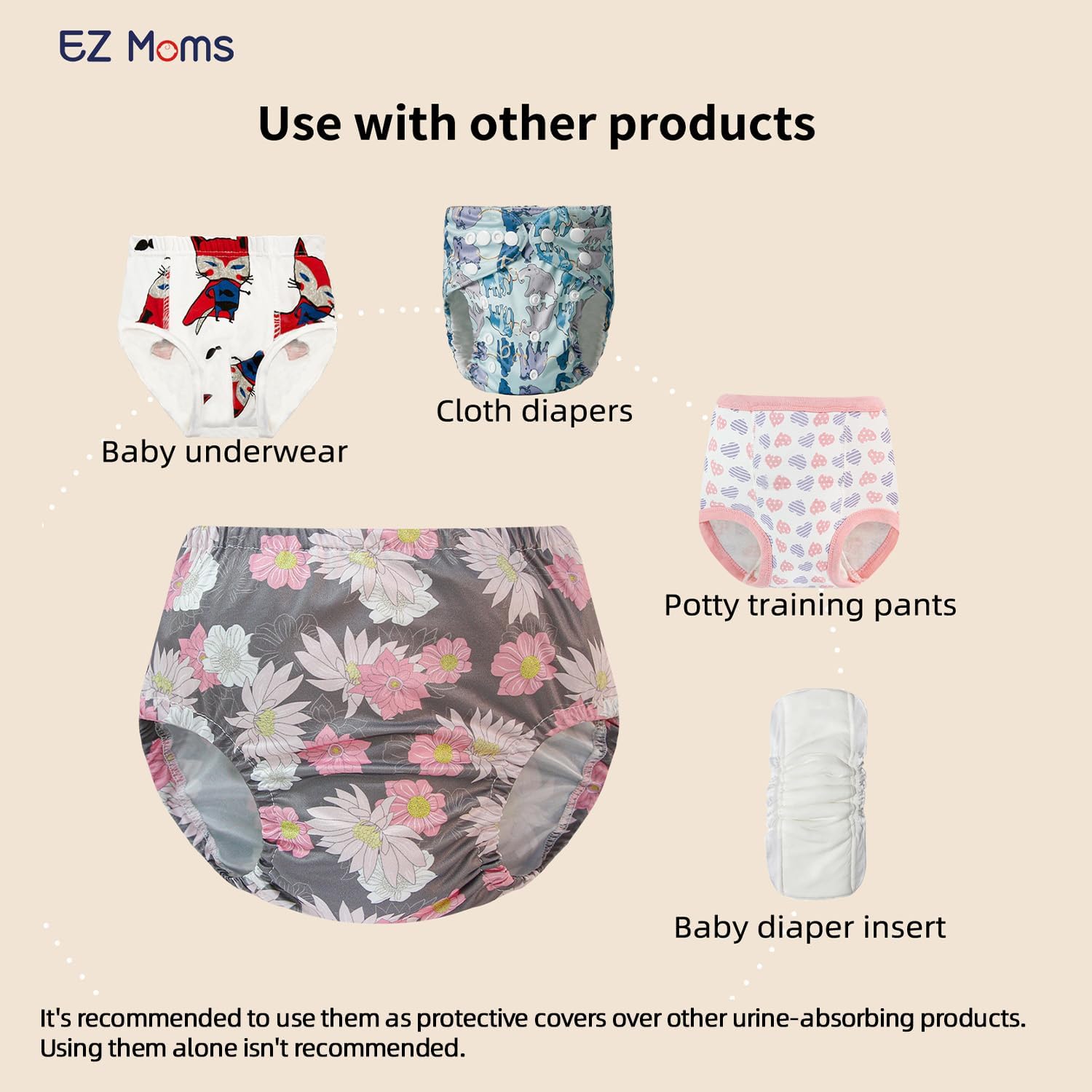 EZ Moms Waterproof Plastic Underwear