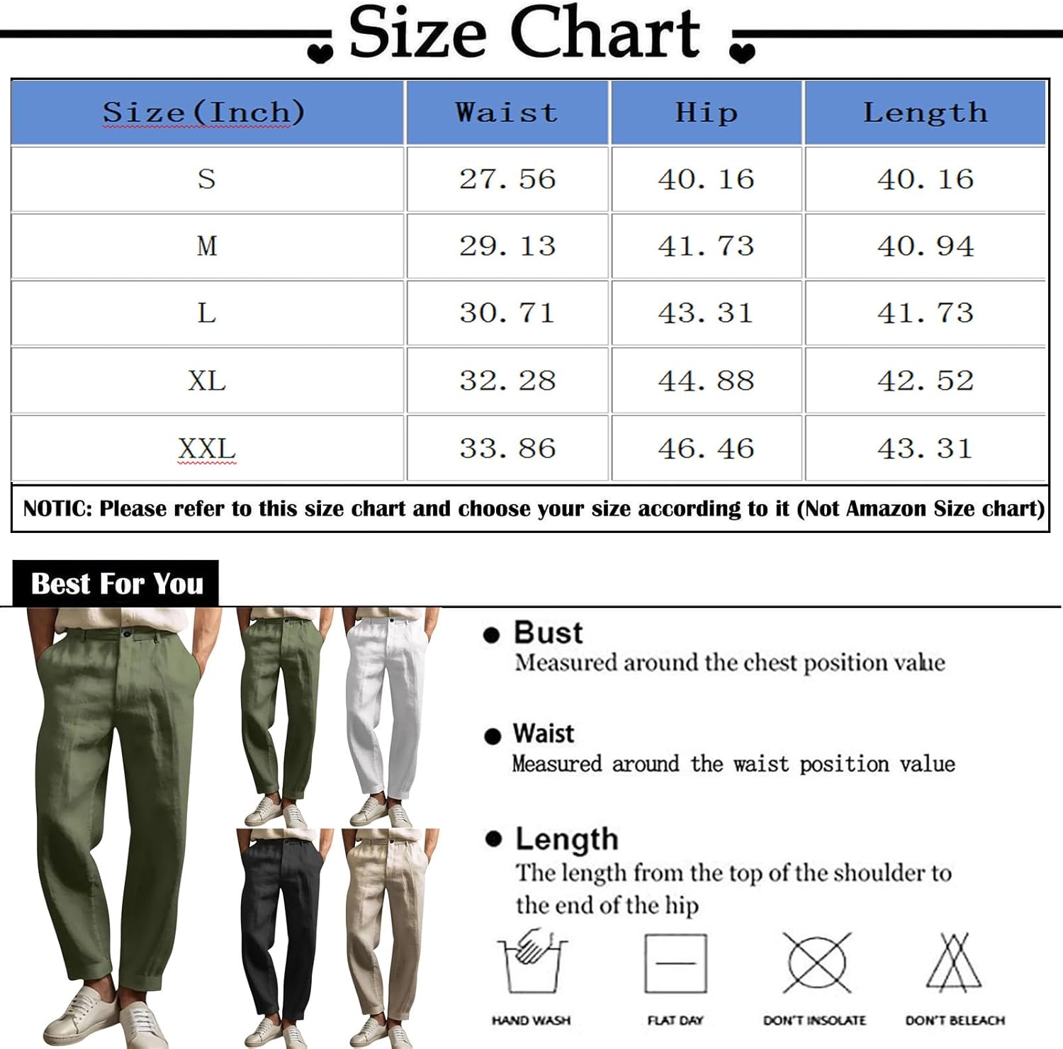 Premium Business Pants Cotton Linenstraight leg lightweight breathable summer formal wear