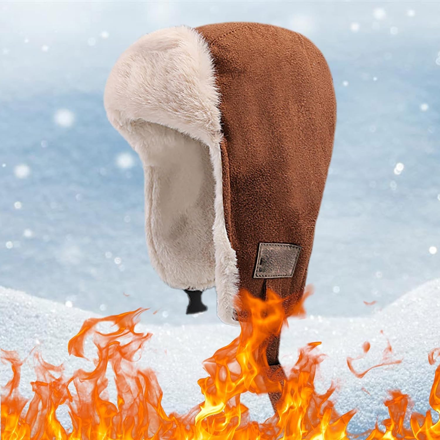 Warm Windproof Winter Trapper Hat for Men Women