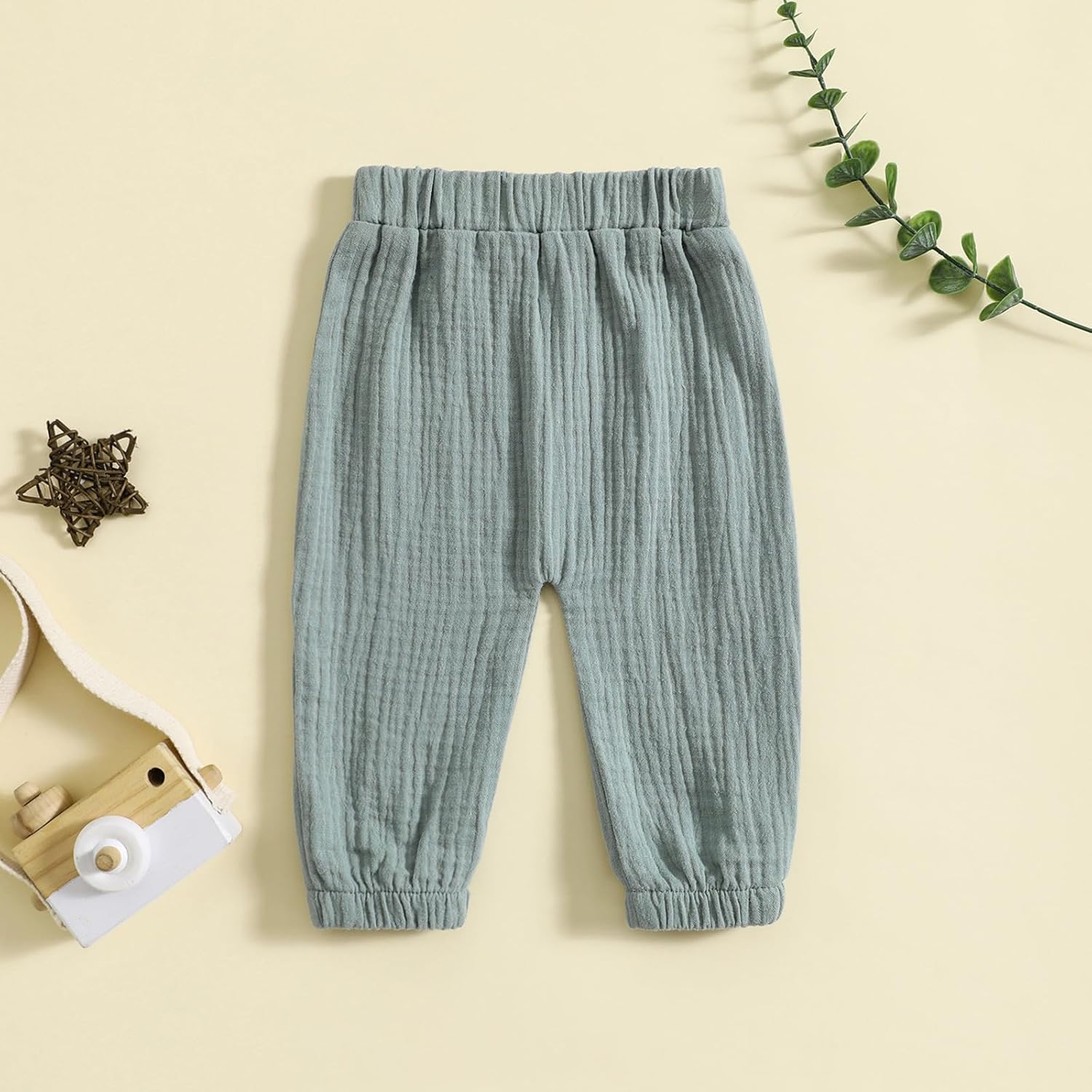 Comfy Cotton Linen Joggers for Toddler Boys Girls