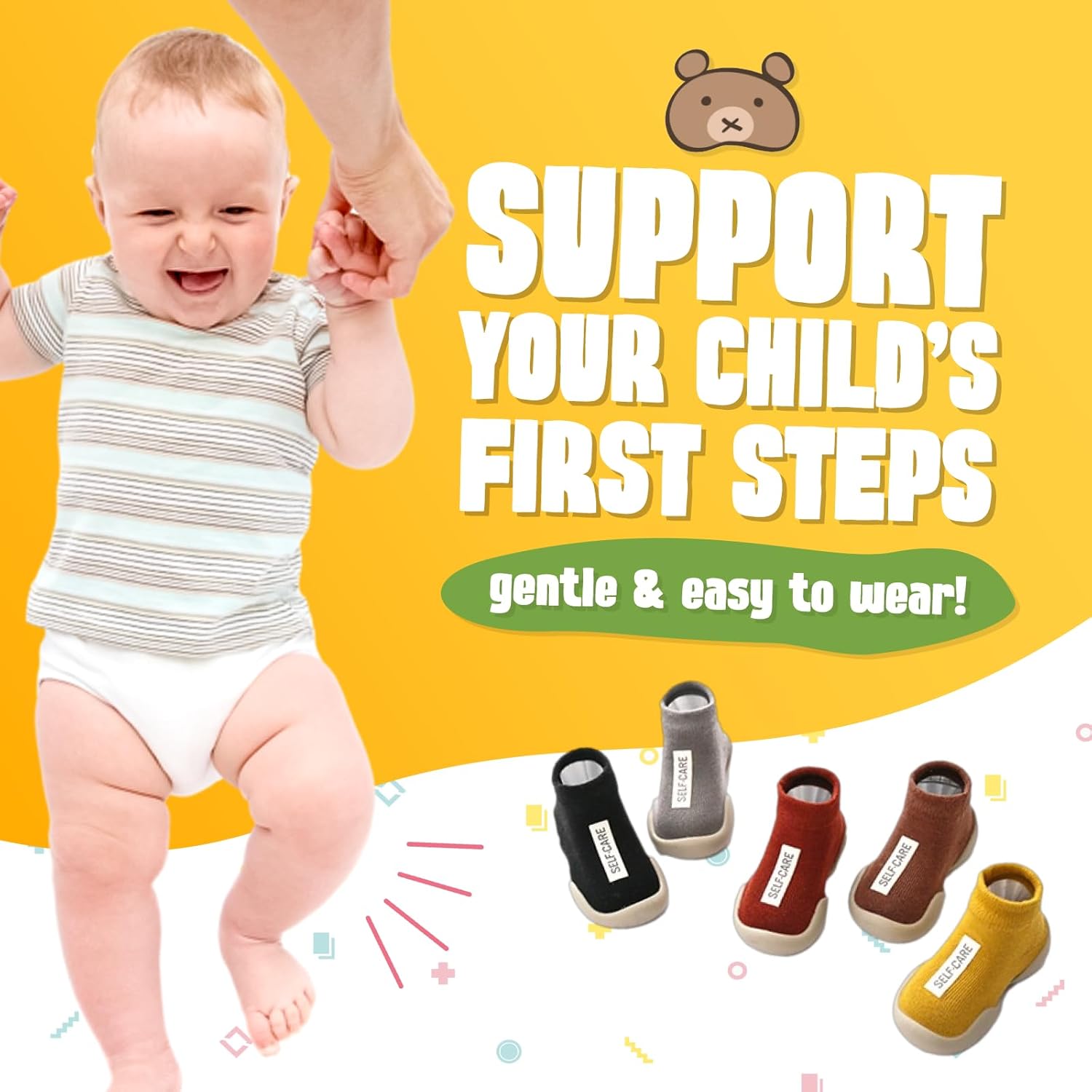 Petit Tummy Adjustable Toddler Sneakers for Kids