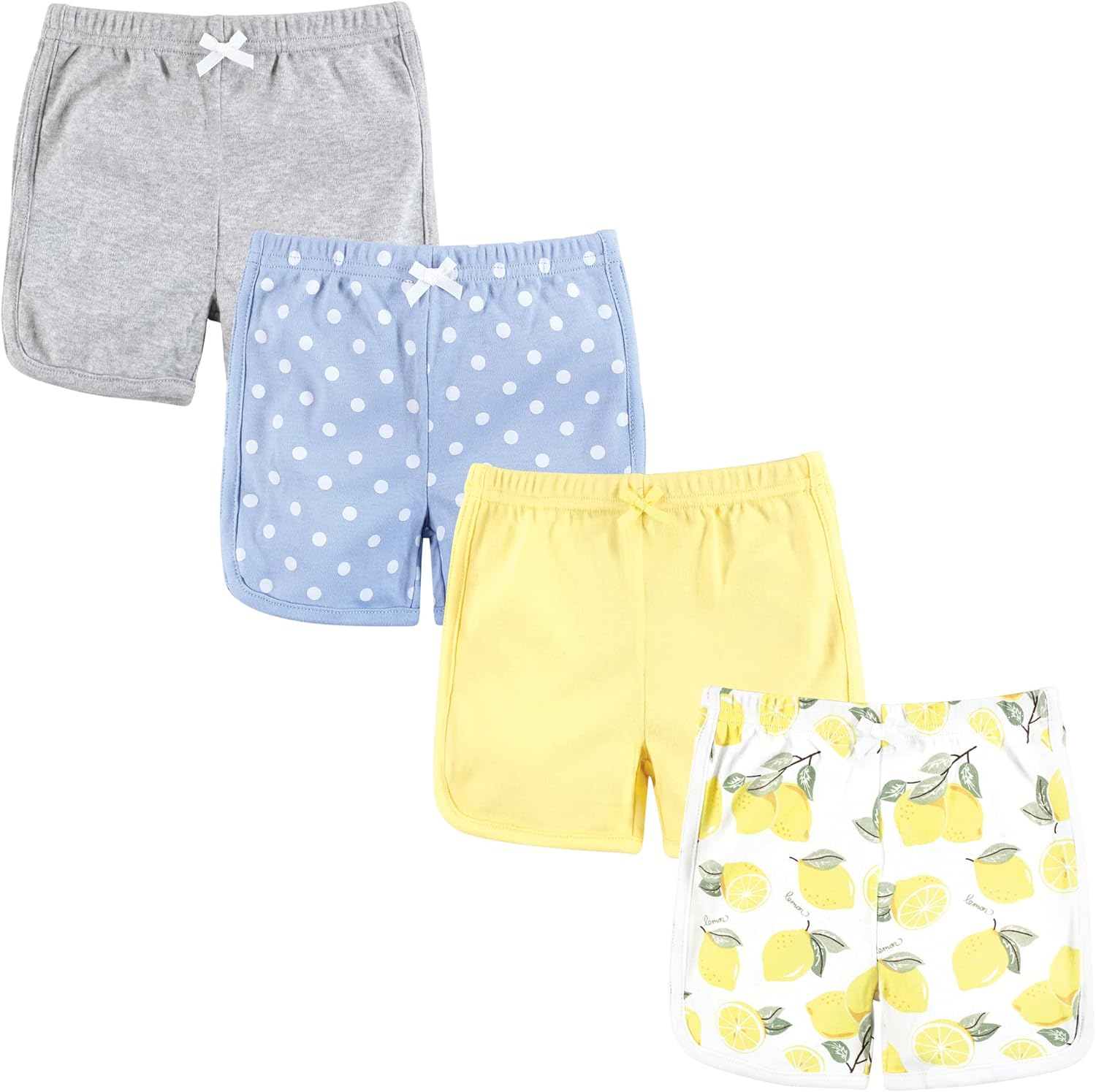 Hudson Baby 4-Pack Baby Shorts for Girls