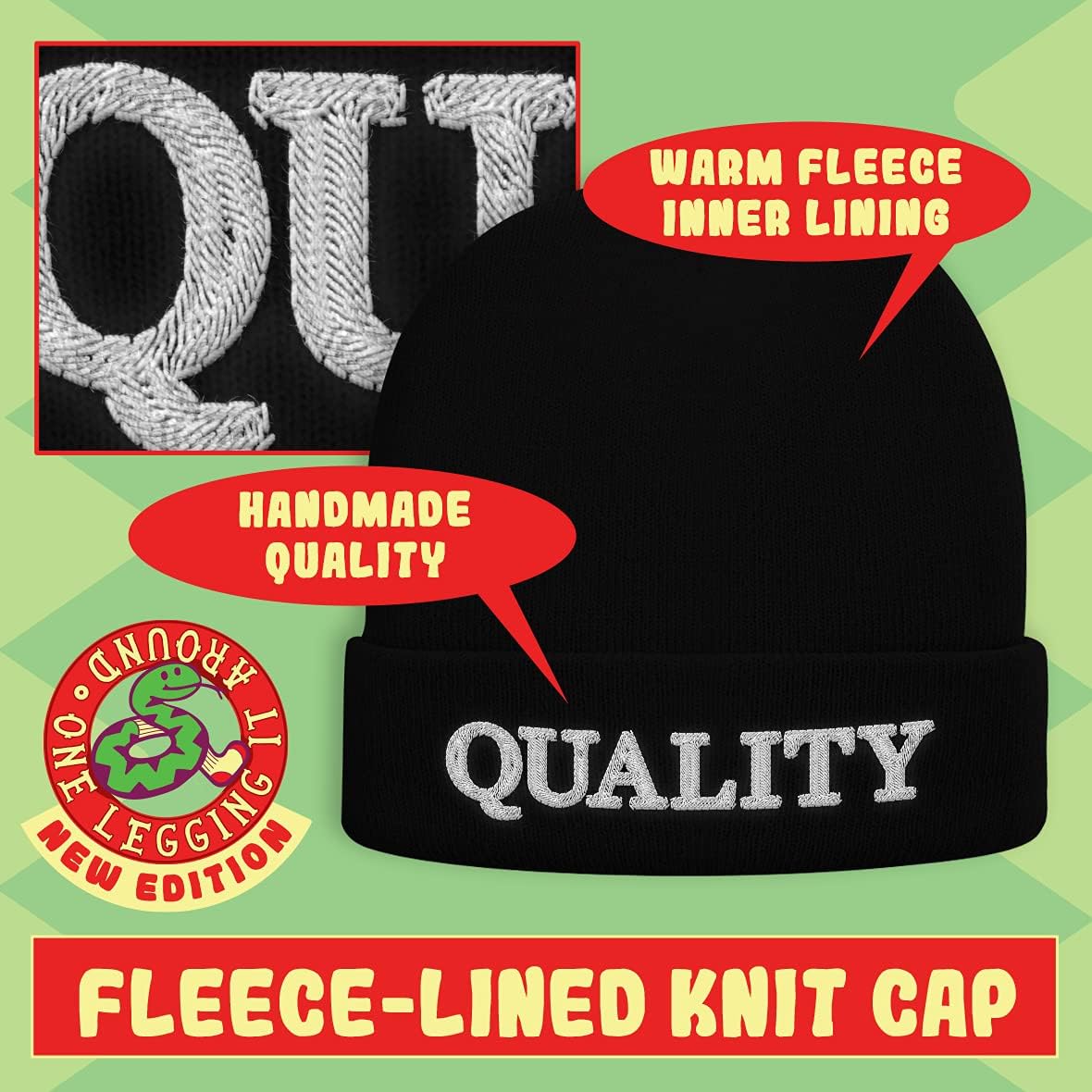 One Legging It Around - Got Emo Kid - Soft Comfy Winter Cap