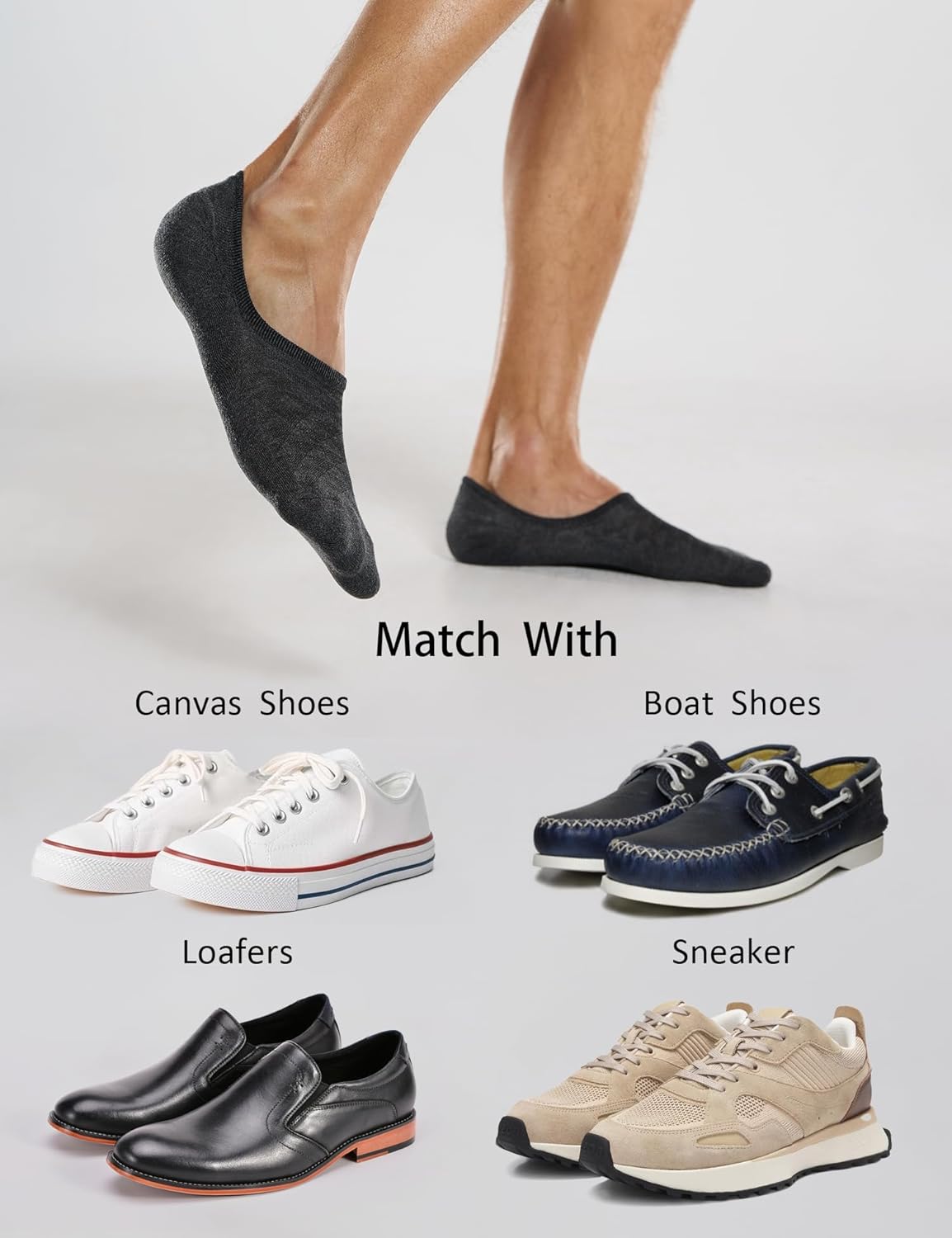 High-Quality Mens No-Show Socks