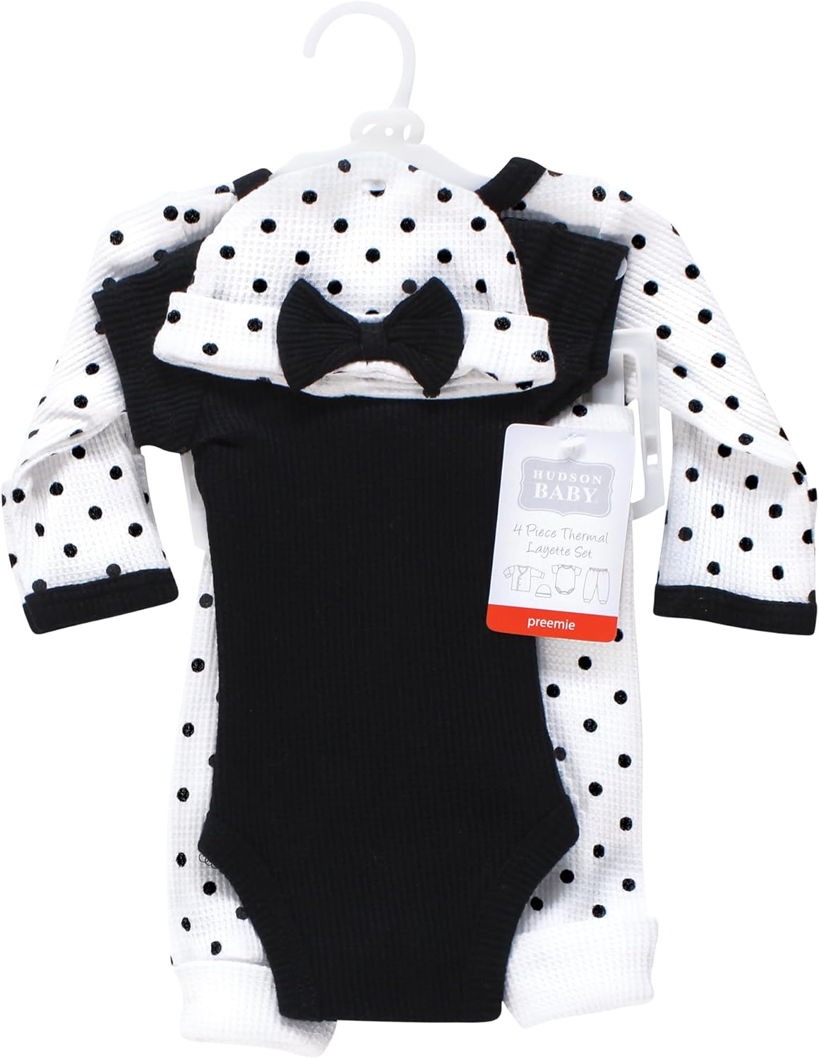 Hudson Baby Unisex Thermal Preemie Layette Set 4pc 1