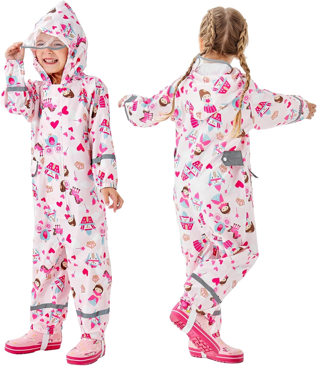 Kids Waterproof Rain Suit for 1-10-Year-Olds