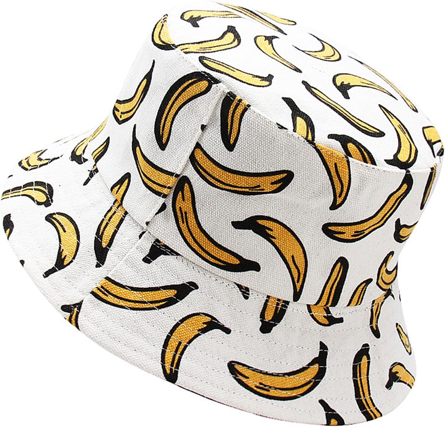 Fruit Print Bucket Hat Reversible Packable Sun Hat for Women Men