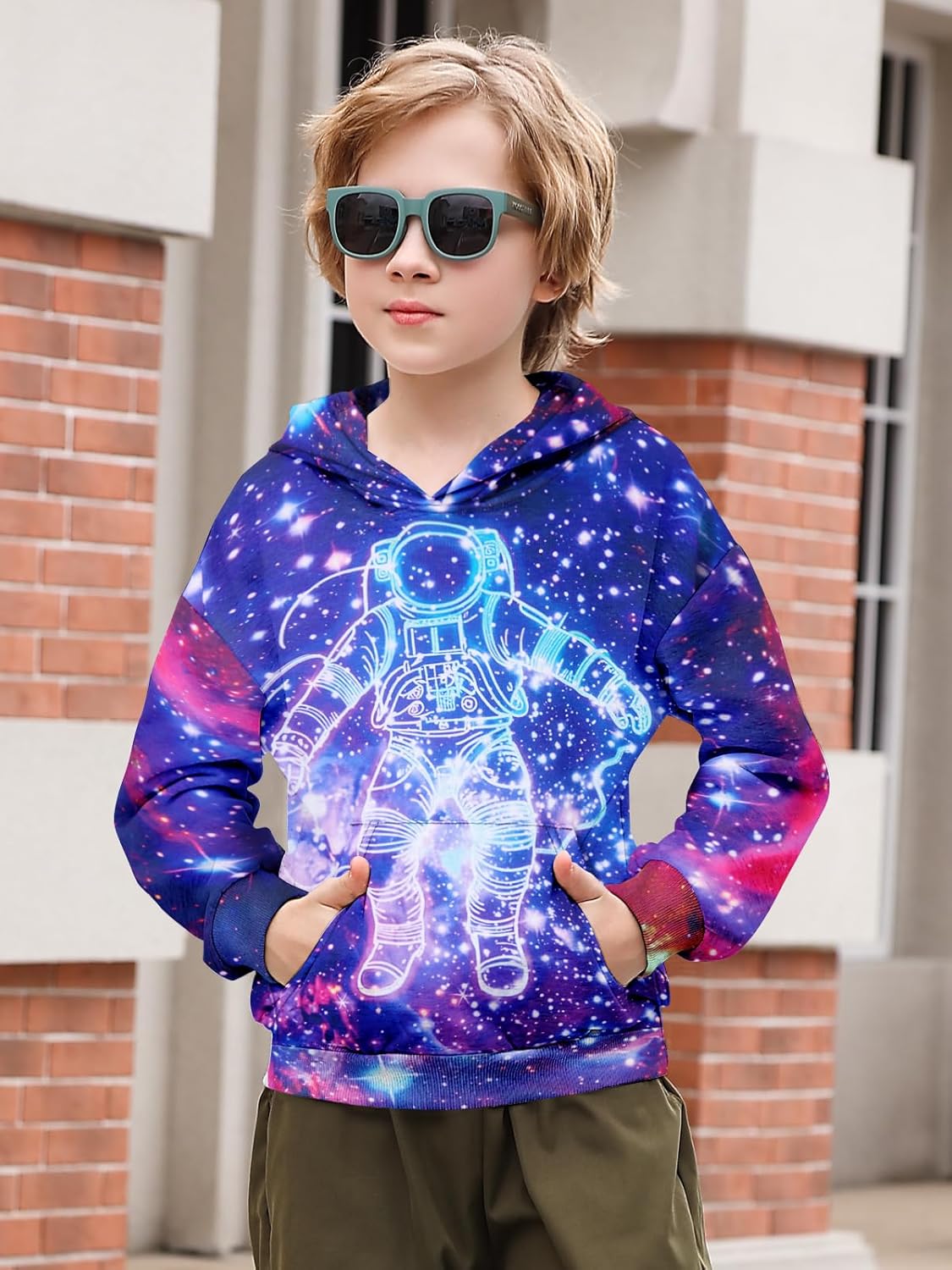 Goodstoworld Boys Girls Warm Fleece 3D Graphic Hoodie