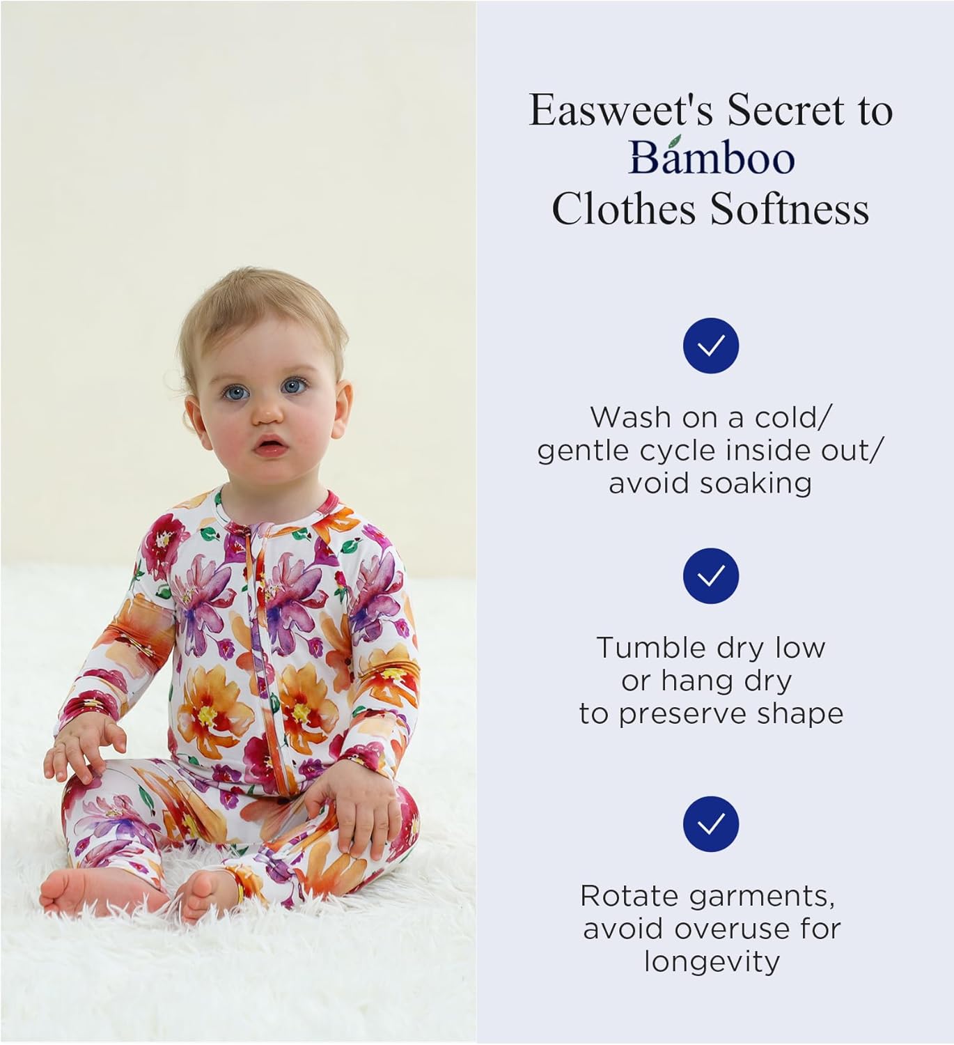 EASWEET Baby One-Piece Romper - Comfort Style