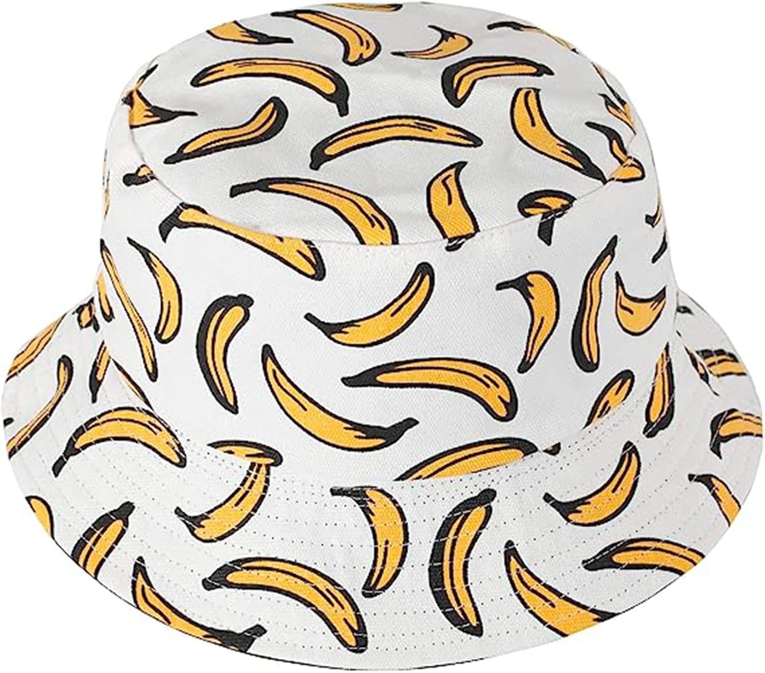 Fruit Print Bucket Hat Reversible Packable Sun Hat for Women Men