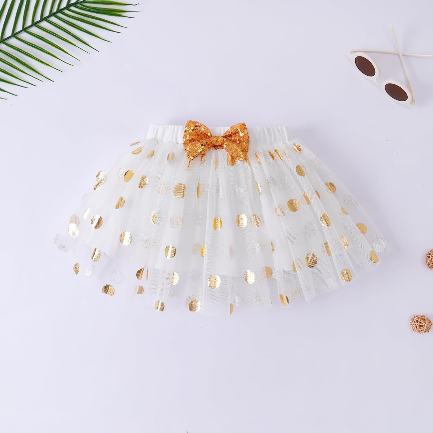 LYSMuch Princess Birthday Outfit Vest Skirt Set for Toddler Girls