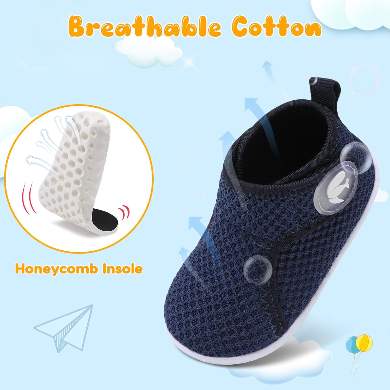 Lightweight Baby Socks for Walking