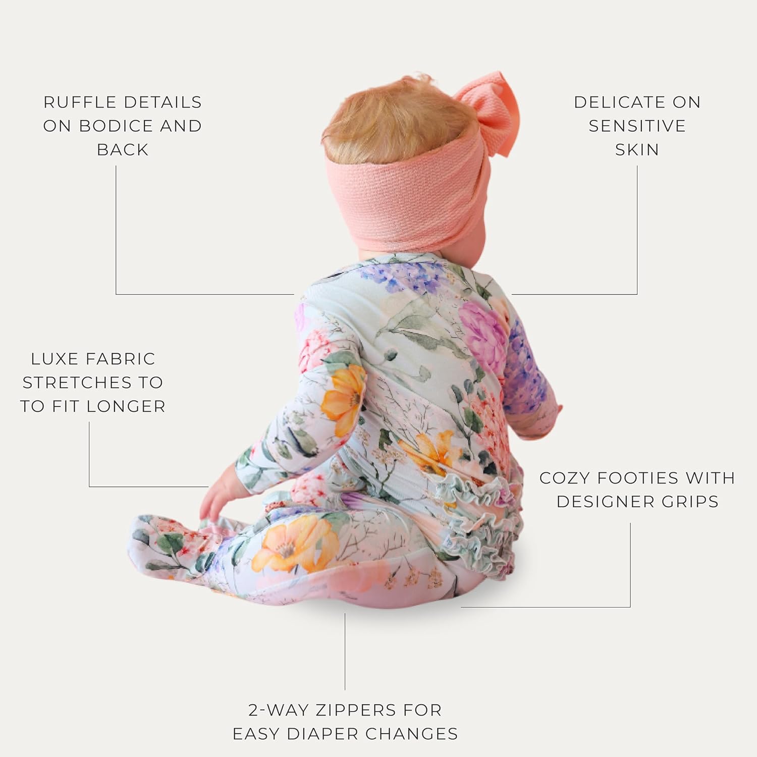 Posh Peanut Footie Pajamas for Baby Girls
