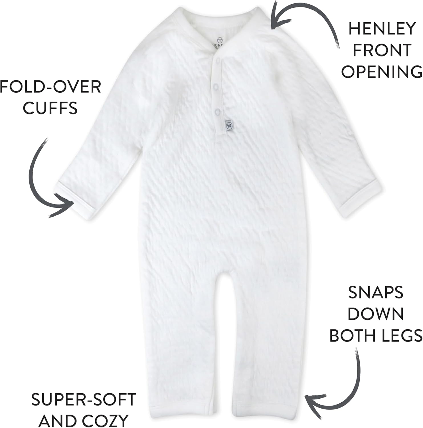 Reassuringly soft and gentle our best-selling Romper for growing babies