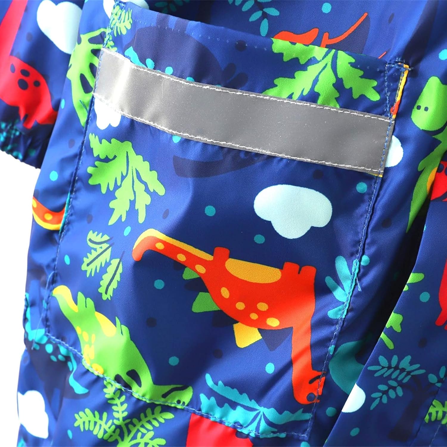 Kids Rainbow Cartoon Animal Print Cute Overalls and Jacket - Waterproof