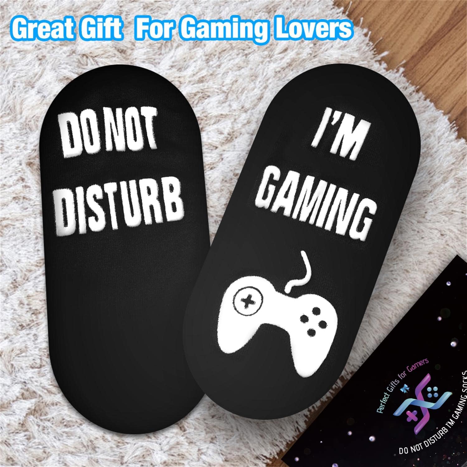 QAPIZM Do Not Disturb Gaming Socks Funny Gift for Teenage Boys