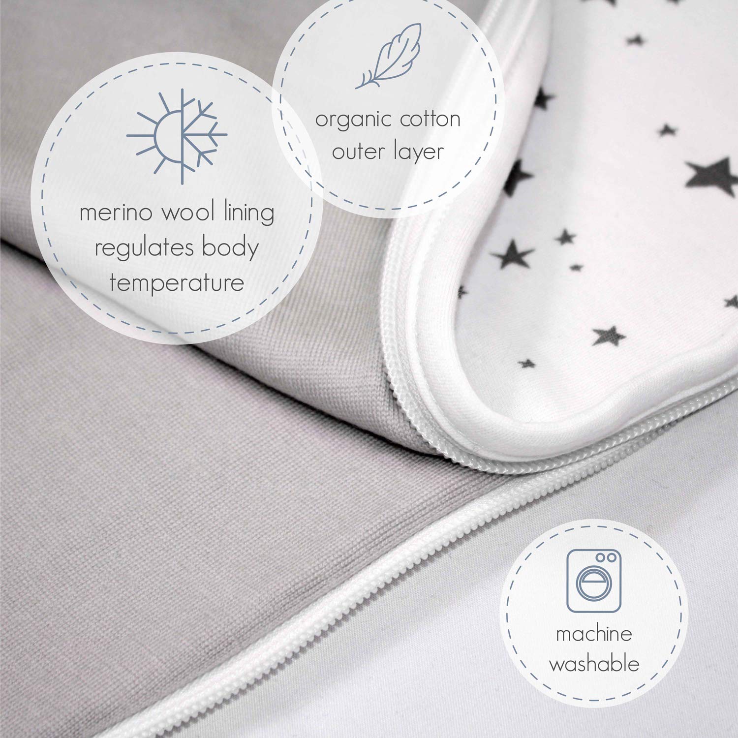 Woolino Merino Wool Sleep Sack
