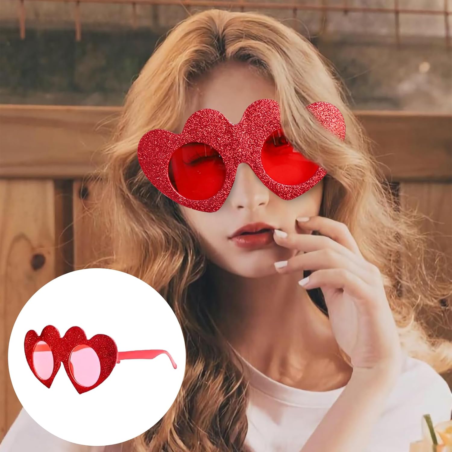 Valentines Eye-catching Heart Sunglasses