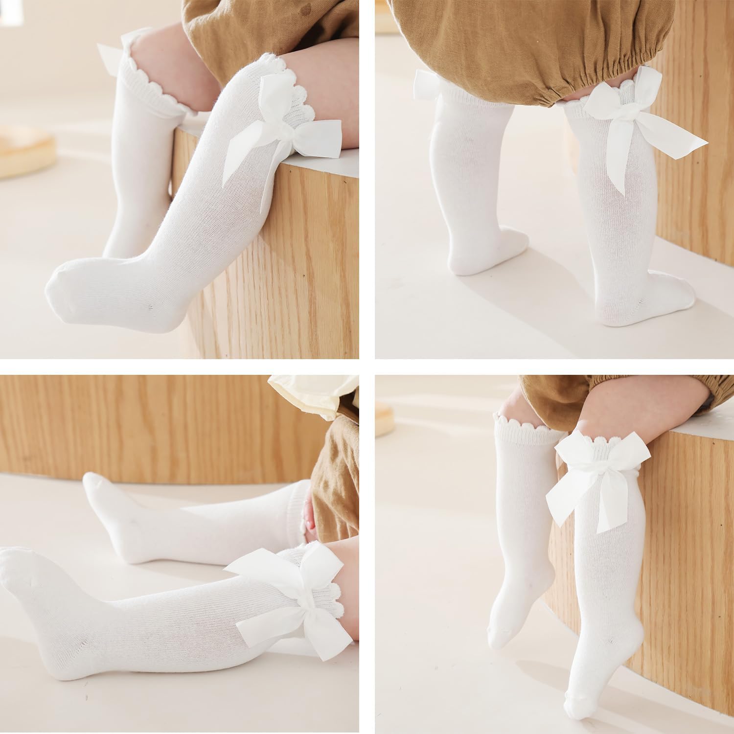 UTTPLL Baby Girls Cute Design Knee High Socks for Toddler Girls