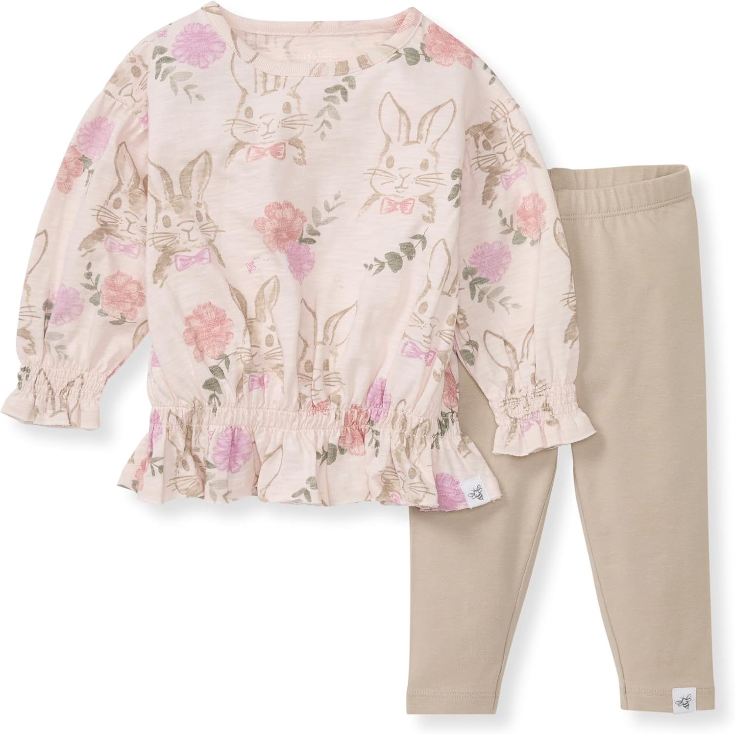 Burts Bees Baby - Soft Organic Collection - Long Sleeve Set for Girls