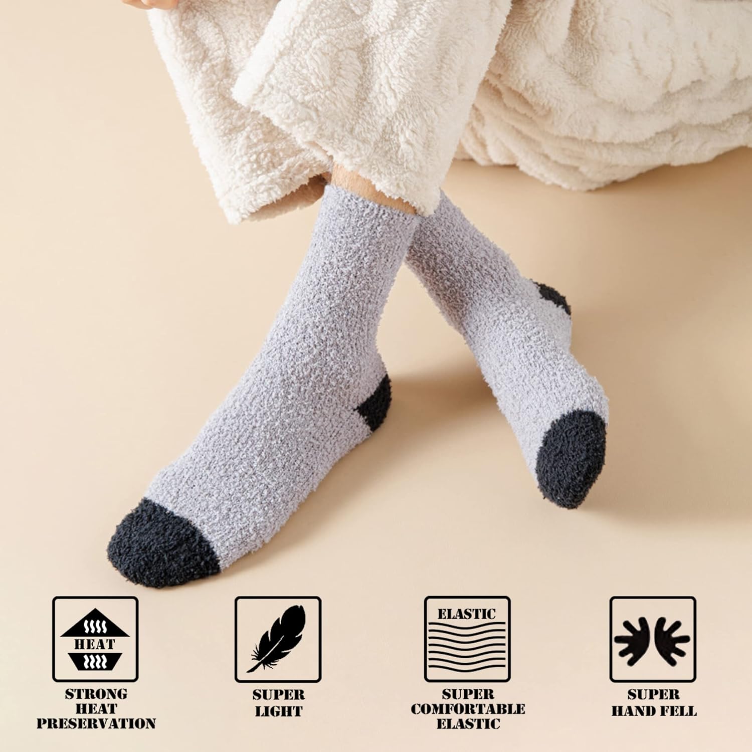 Keep Warm in Style - Fuzzy Socks for Guys