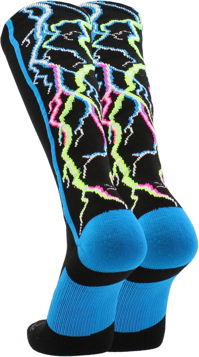 Electric Storm Lightning Socks Over the Calf