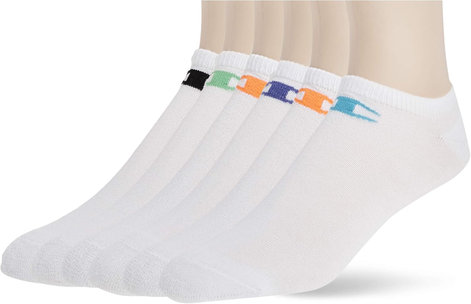 Champion Womens No-Show Socks Athletic Cushioned Socks 6-Pair Pack