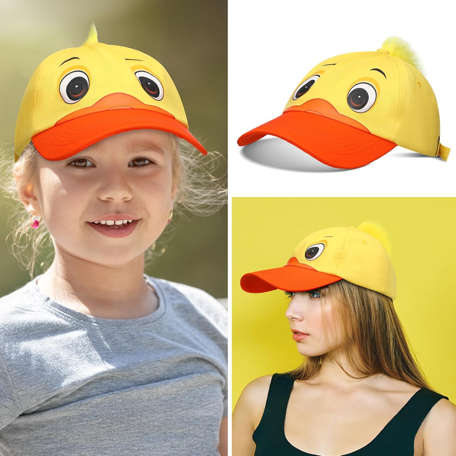 Riyiper 2-Piece Yellow Duck Hats