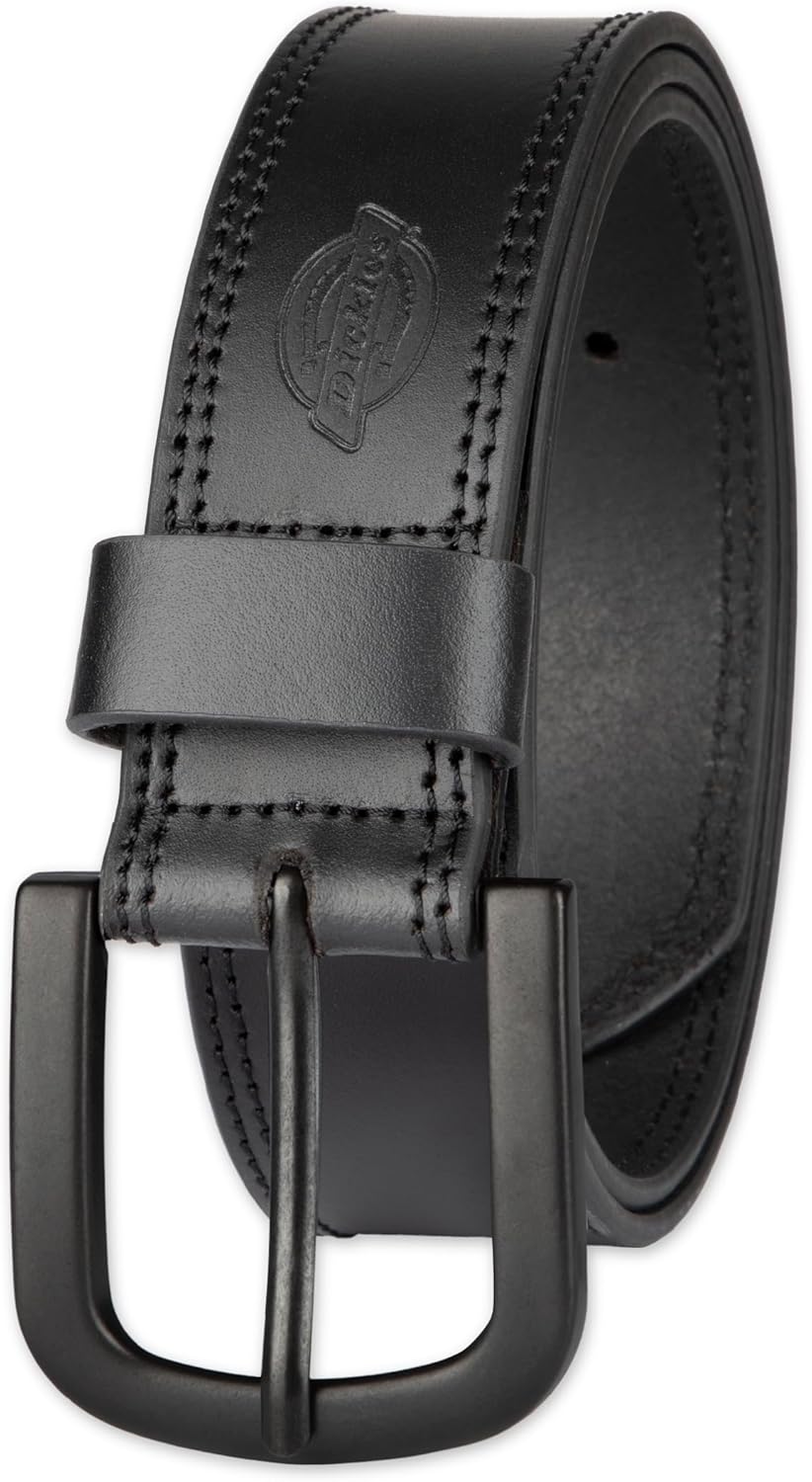 Dickies Mens Casual Leather Belt Work Inspired Design Premium Quality Adjustable Fit
