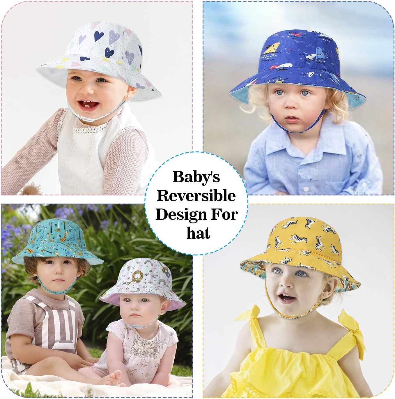 reversible sun hat kids upf50