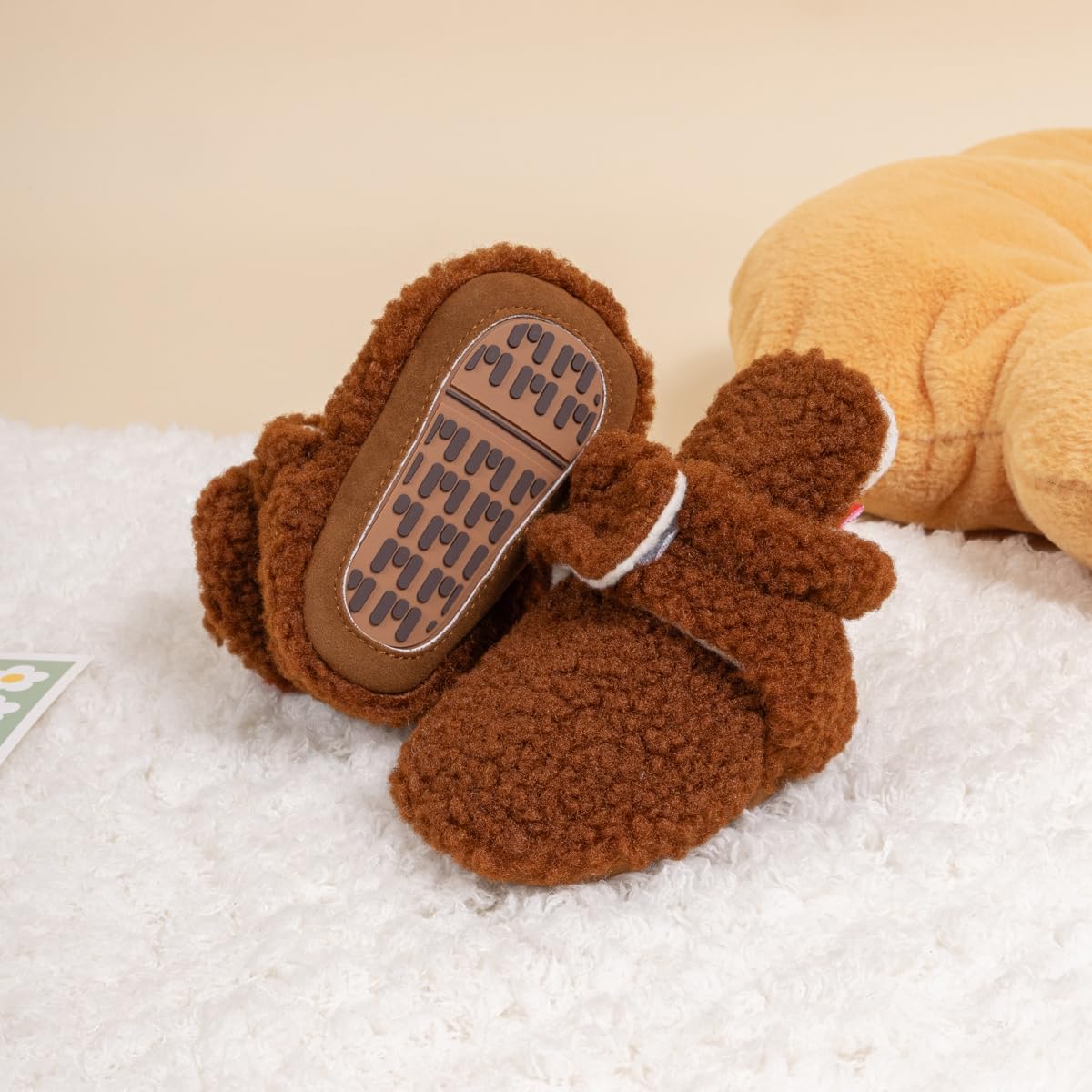 Babelvit Soft Fleece Booties for Newborns