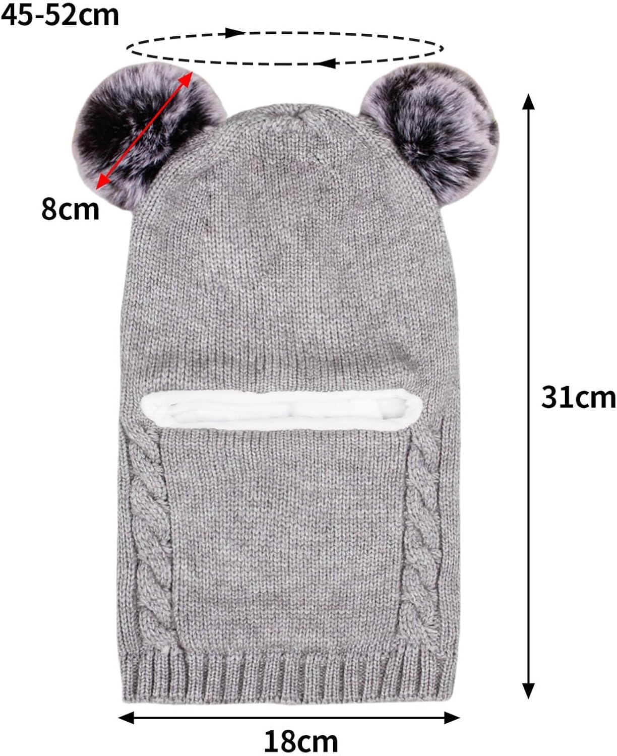 Winter Warm Knit Cap Scarf Set