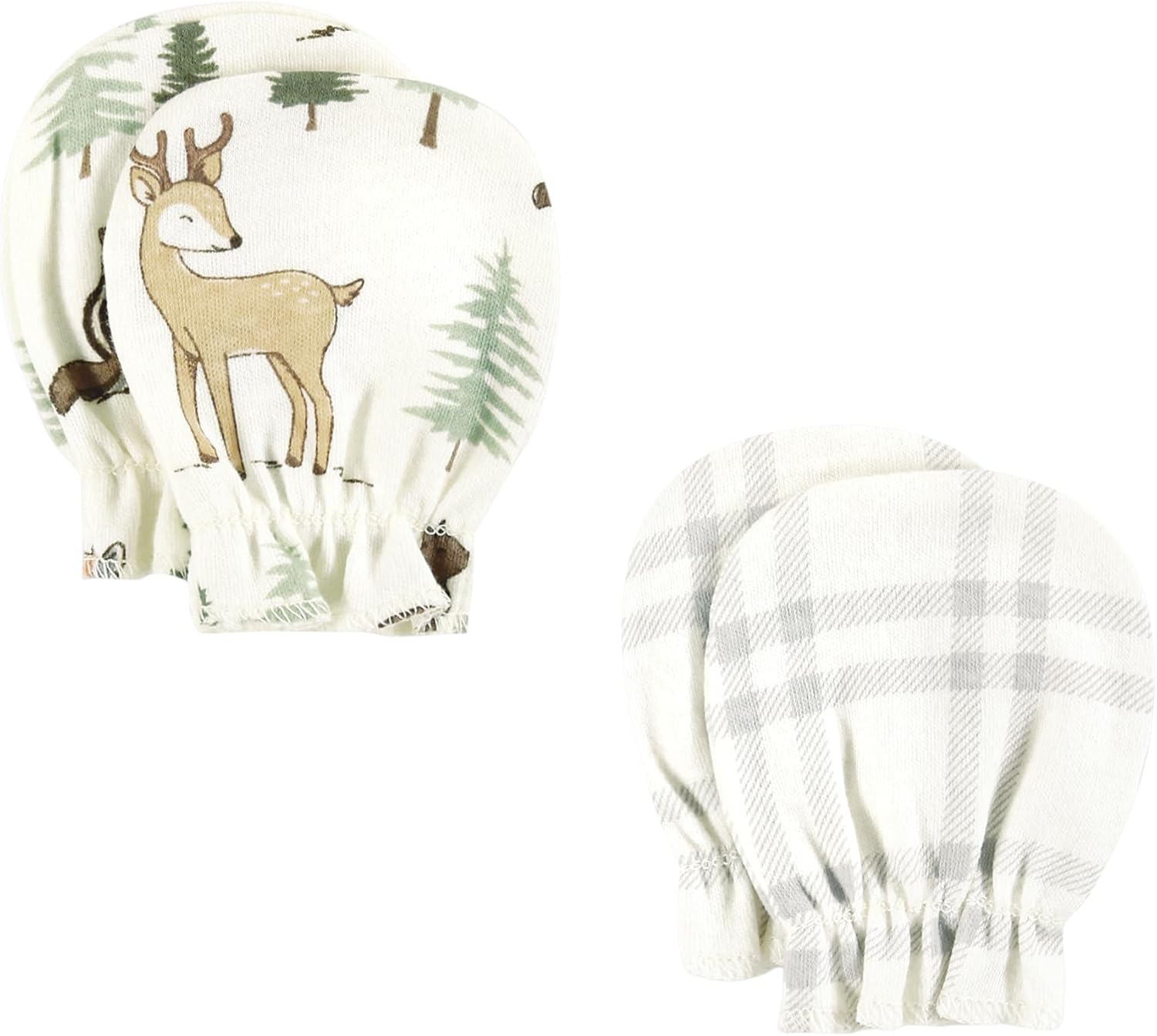 Hudson Baby Unisex Cotton Scratch Mittens Set