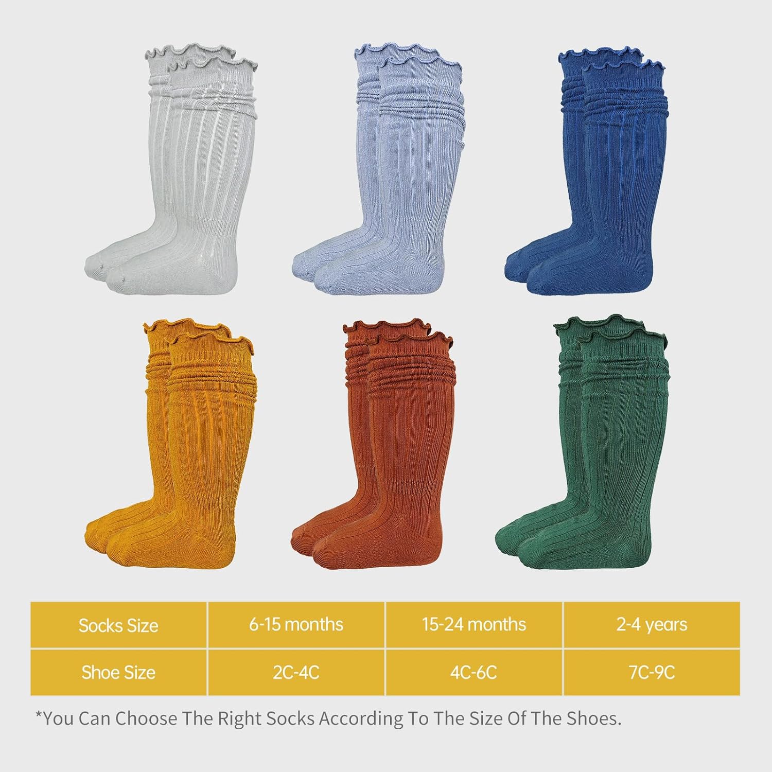 Minipanda Baby Socks Set for Toddlers
