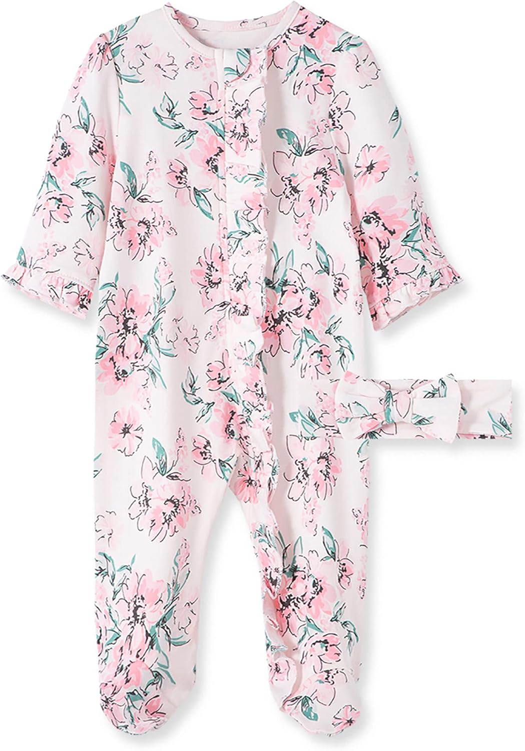 Little Me Footie Pajamas - Soft Cotton Sleepwear for Babies