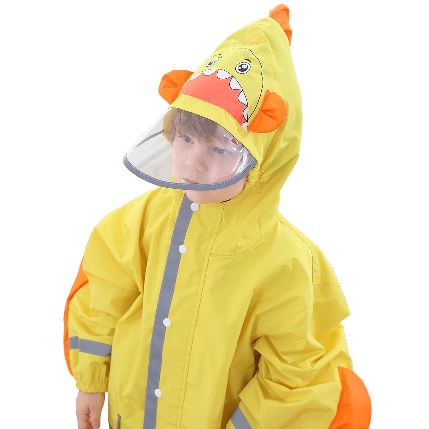 Fewlby Toddler Rain Jacket Cartoon Print