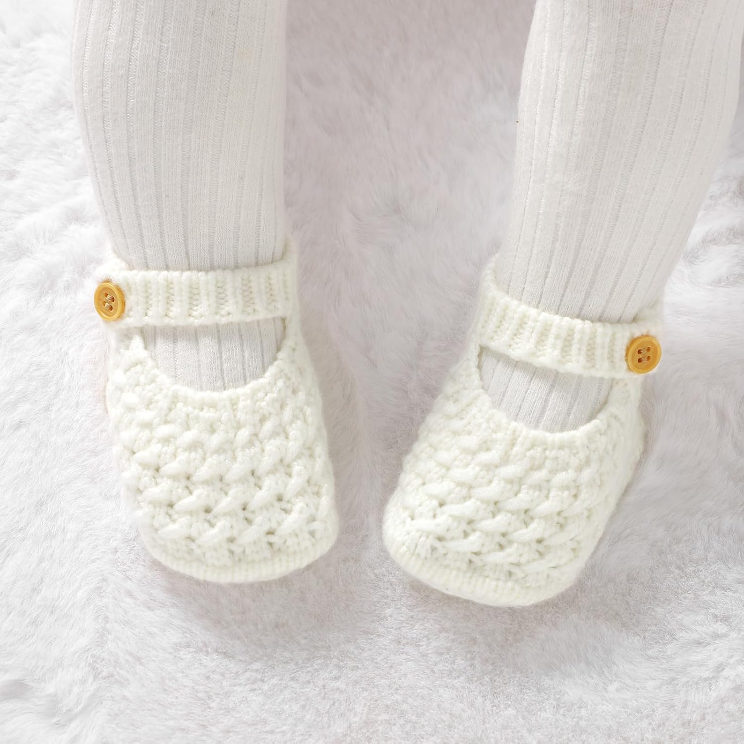 Soft and warm baby booties for walking