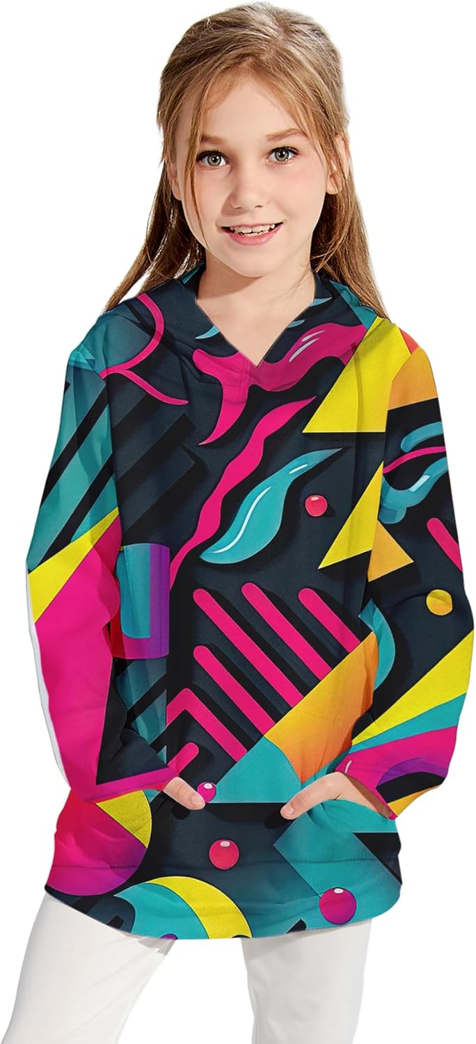 Cozy 3D Graphic Hoodie for Kids