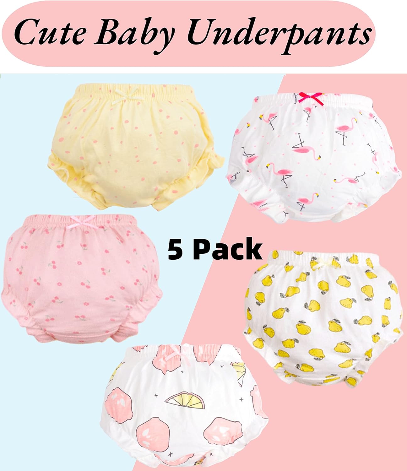 Cute Toddler Girls Diaper Cover - Baby Bloomers