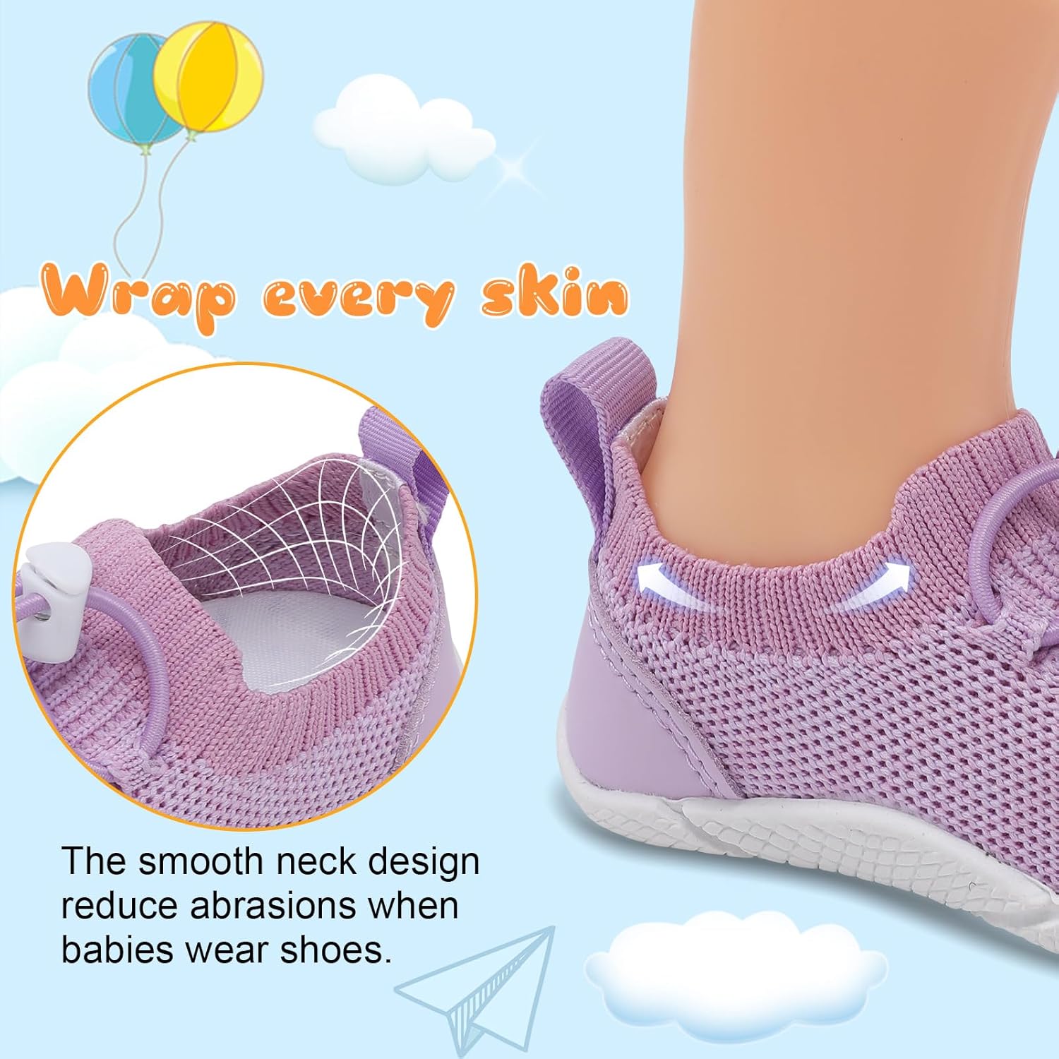 bright lightweight infant shoe for first steps