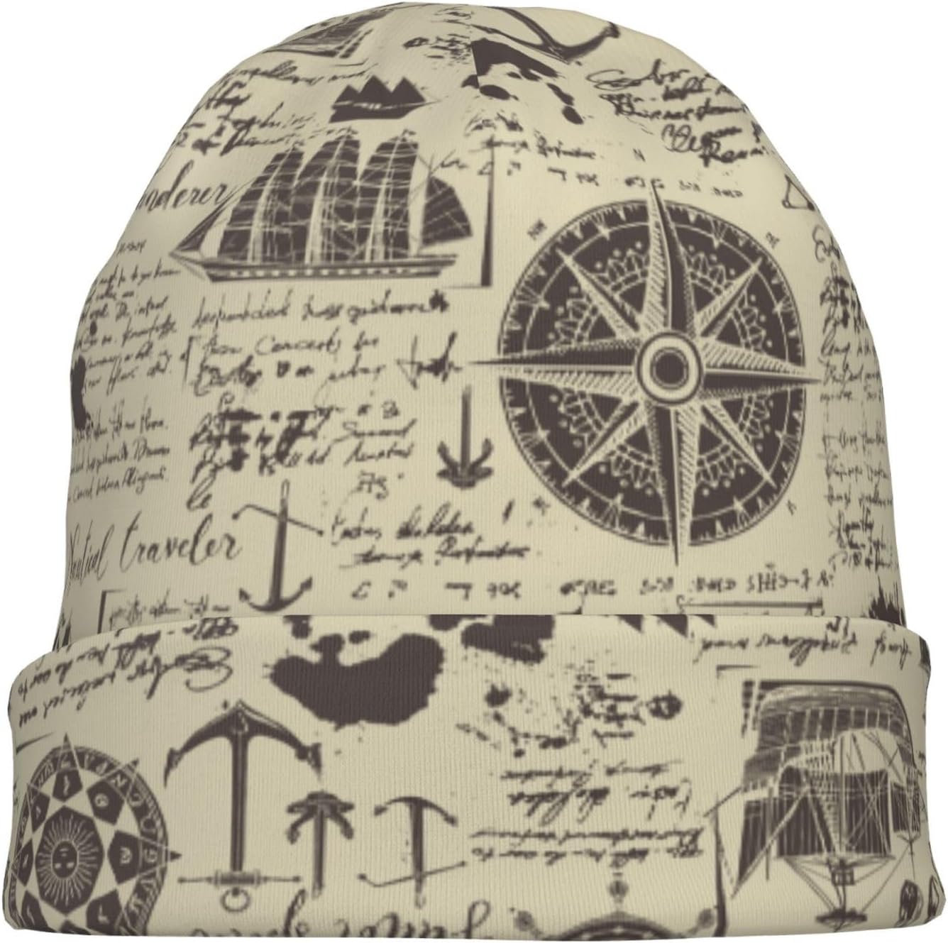Novelty Unisex Beanie Hat Winter Skull Cap Knit Cuff