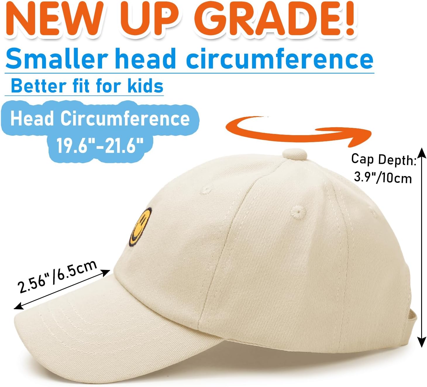 Smile Face Toddler Baseball Cap