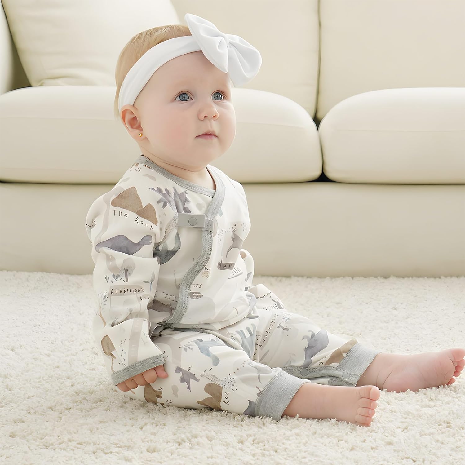 Cherie Kids Organic Cotton Romper for Newborn 0-6 Months