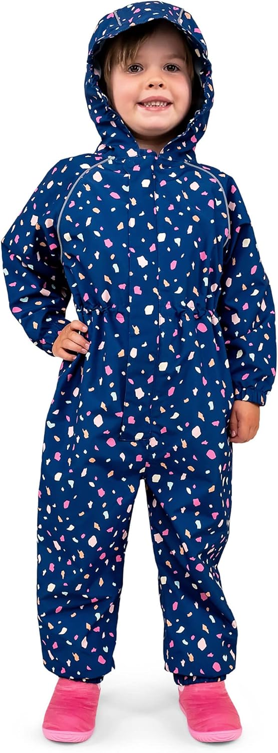 JAN JUL Waterproof Fleece Lined Snow Suit Coveralls for Toddlers and Kids