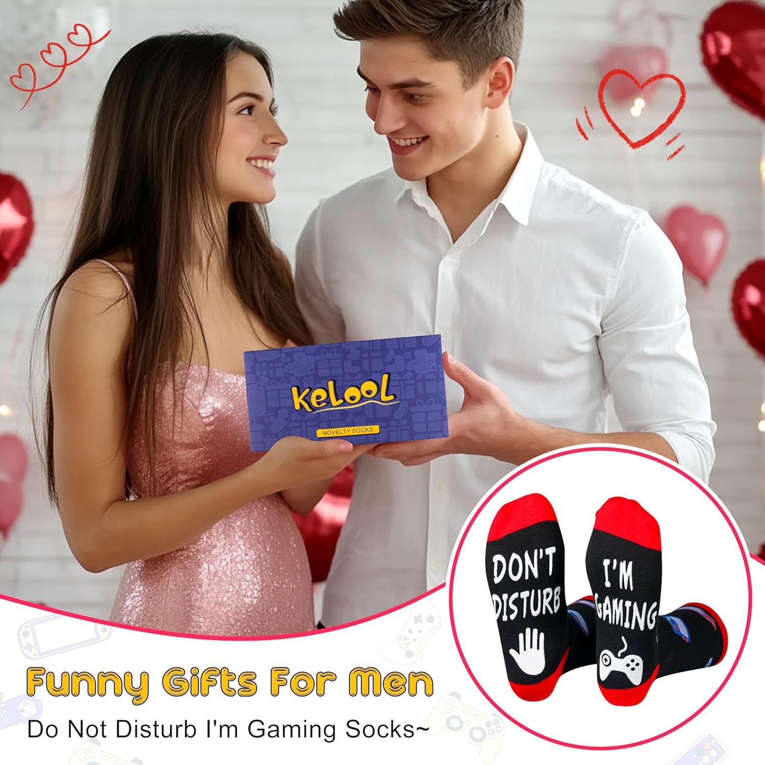 Do Not Disturb Gaming Socks for Men